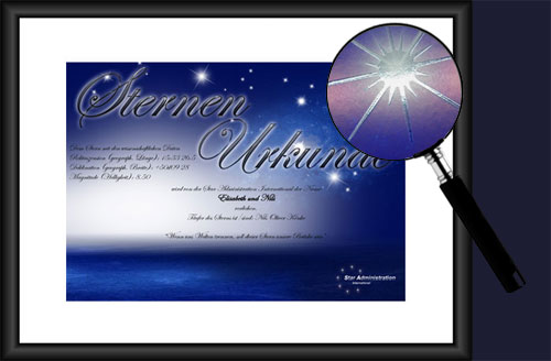 Urkunde mit partiellem Glanzlack Urkunde mit partiellem Glanzlack