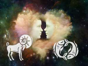 widder-fische-klein Widder mit Partner Fische