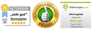 Auszeichnungen Sternregister.de Siegel für Sternregister.de