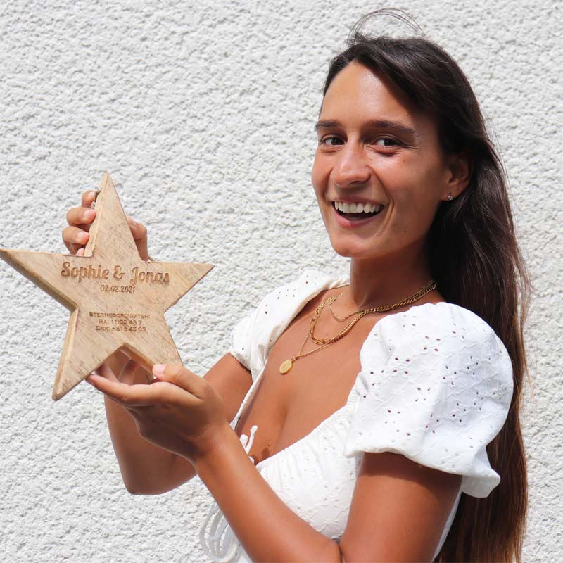 Holz Sterne schenken Holz Sterne schenken