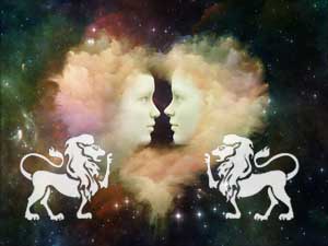 loewe-loewe-klein Löwe und Löwe