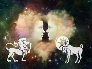 loewe-widder-klein Löwe und Widder