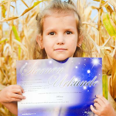 maedchen-sterntaufe Acryl Stern Trophäe