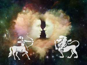 schuetze-loewe-klein Schütze und Löwe