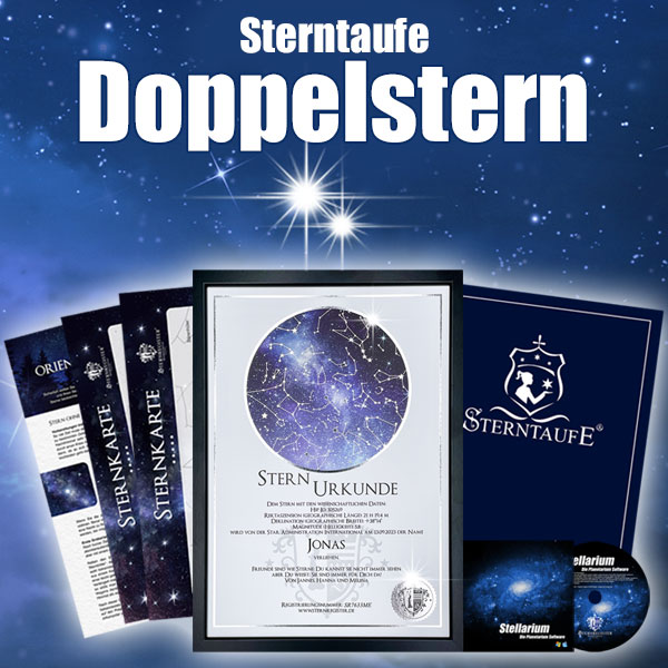 Sterntaufe Paket Doppelstern Sterntaufe Paket Doppel